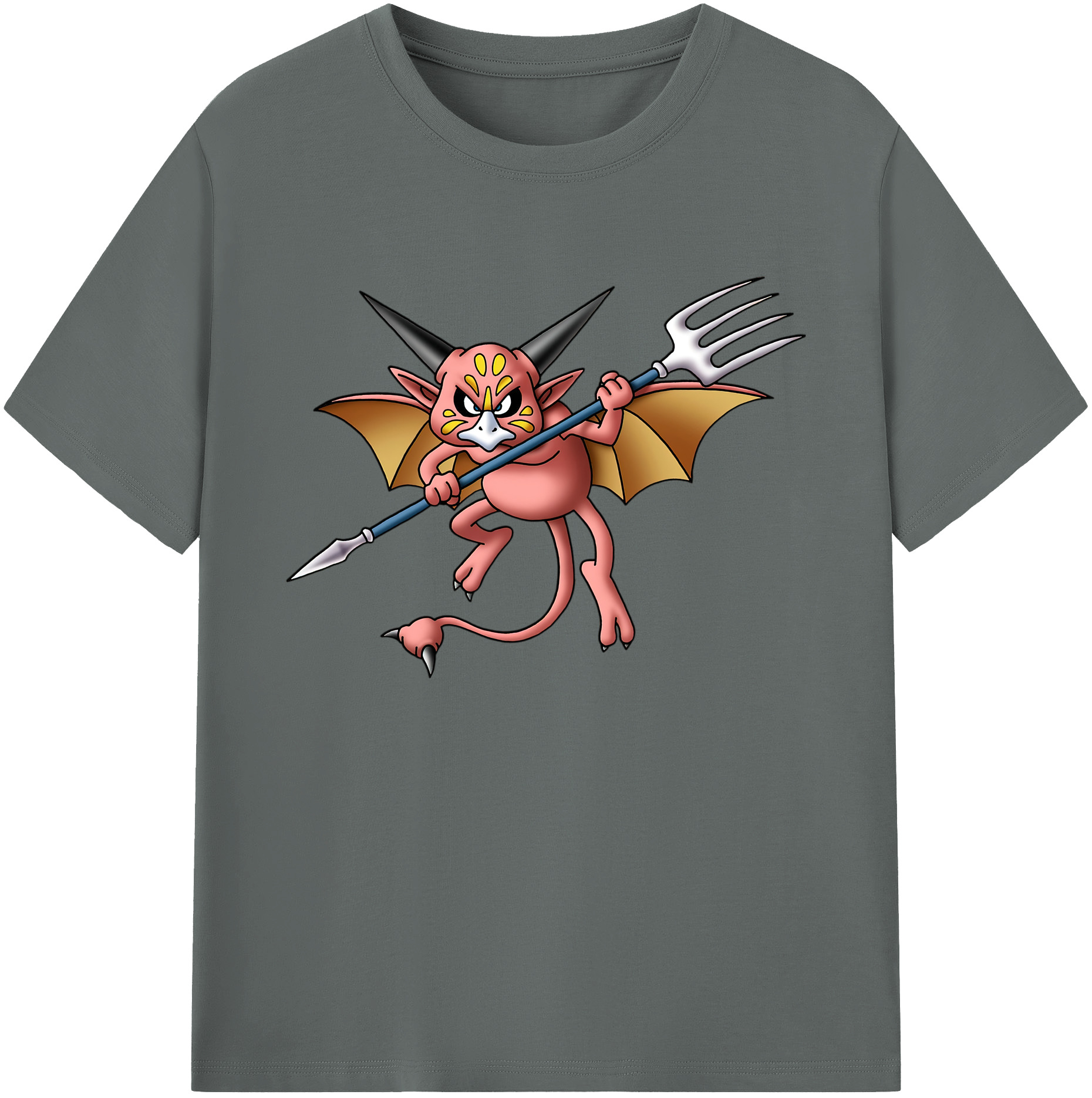 （画像用） ドラゴンクエスト Doragon Kuesuto Dragon Quest 綿100％ メンズ半袖Tシャツ｜肌触りやわらか＆通気性